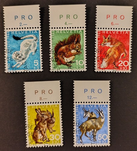 Briefmarken schweiz 1966 - briefmarken, pro