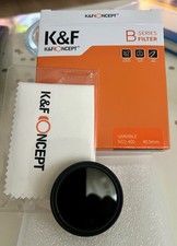 K&F Concept Neutraldichtefilter ND Filter Einstellbar von ND2 bis ND400 37-82mm