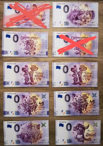Verschiedene null euro scheine - verschiedene, null-euro-scheine