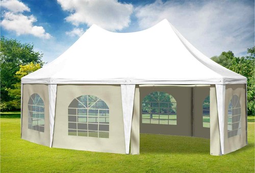 Gartenpavillon 5x6 pvc - 5x6,8m,