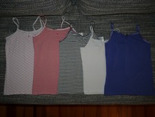 5 x Top / Hemdchen der Marken H&M + TCM für Mädchen in Größe 134 / 140