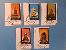 5 Briefmarken Deutsches Reich Stutzuhr