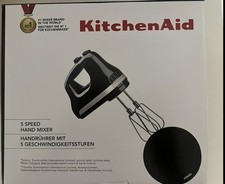 KitchenAid 5KHM5110EOB Handmixer Handrührer 85 W Classic Onyx schwarz Neu&OVP