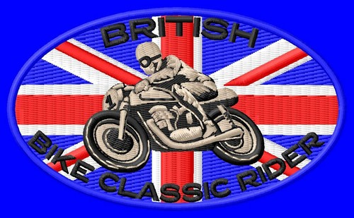 British classic bike - bike, rider
