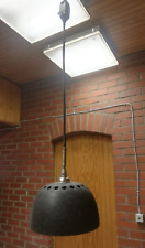 Art Deco Industriedesign vintage Hängelampe Hammerschlag Metallschirm1 1930 1940