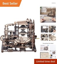 Holz Kugelbahn Bausatz 3D Puzzle Murmeln Lernspiel Kinder Erwachsene