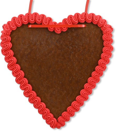 Lebkuchenherz rohling 21cm rot - rohling,