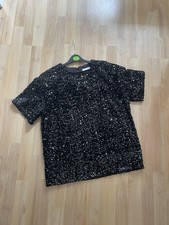 H&M Pailletten Top Shirt