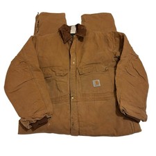 Carhartt Herren Boiler Suit Jumpsuit Heavyweight Tan Workwear Retro W42 L32