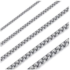 Herren Damen Kette Edelstahl