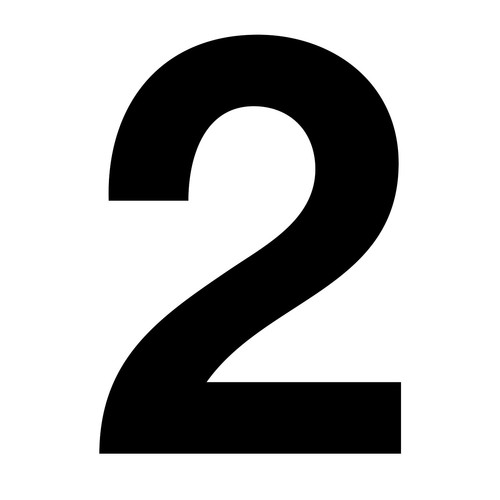 Zahlen aufkleber 2 in - zahlen-aufkleber,