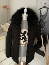 Zara Woman Damen Daunen Stepp Winter Jacke Schwarz Gr. M / 38 ( 36 ) Fellkragen