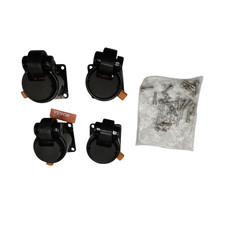 VEVOR Set mit 4 Lenkrollen 50,8 mm Möbelrollen Verstellbare Rollen 0,5 Tonnen