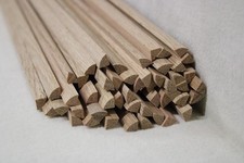 (a80)  50Stk 100cm Viertelstableist Eiche 9x9mm Viertelrund Holzleisten