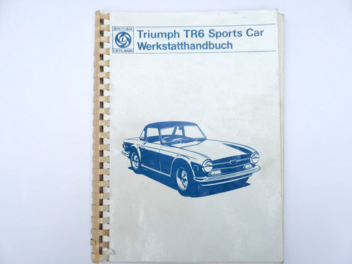 Werkstatthandbuch triumph 6 - werkstatthandbuch, tr