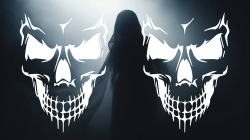 Punisher aufkleber skull - 2, x