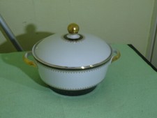 Winterling Kirchenlamitz Bavaria Suppen Terrine mit Deckel weiß & braun-gold