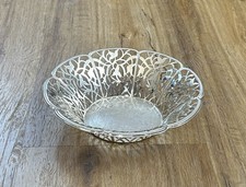Silberne WMF EP Brass Durchbruchschale Schale  Versilbert 21 cm Vintage
