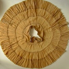 Seidenkrepp Rüschen Stufen