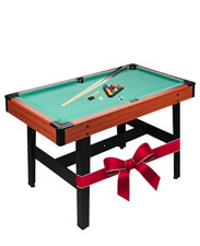 Günstiger Top Mini Billardtisch Pool Snooker mit Zubehör + Queue 122 x 67 x 78cm