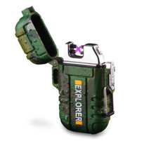 USB Feuerzeug Elektro Elektronisches Sturmfeuerzeug Wasserdicht inkl.Geschenkbox