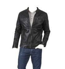 Bugatti⭐Alberto⭐️Herren ECHTLEDER Jacke⭐Biker Leder⭐Leather Jack⭐NEU⭐Gr: 54 (XL)