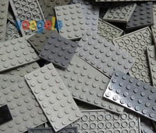 LEGO® 25 Platten grau