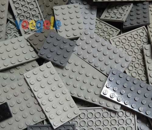 Lego platten grau - 25,