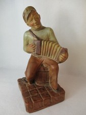 Ziehharmonika Alte Reklame Ladendekoration Gips Figur Hamburg Hafen Akkordeon