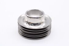 6x Eierbecher Becher aus Edelstahl stapelbar 70er Jahre Vintage Ø 8,5 cm