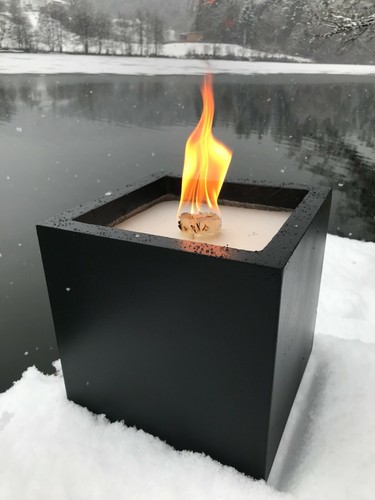 Schmelzlicht schwarz cube - schmelzlicht,