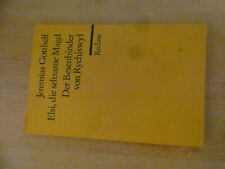 Buch Reclam Heft Jeremias Gotthelf Elsi die seltsame Magd Besenbinder Rychiswyl