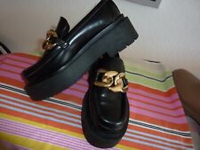 .........." H+M "  Damen Schuh Gr.  35 Plateau 4cm - schwarz