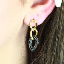 Ohrringe Zirkonia schwarz