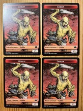 MTG Magic 4x Goblin TOKEN
