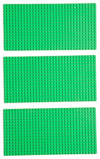 3x Lego Rasen Wiese  Platten Bauplatte Grundplatte 32x16 16x32 Platte Hellgrün