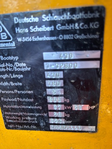 Schlauchboot zephir mit 40 - schlauchboot,