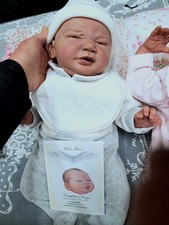 Kaukasische Rebornpuppe mit Mohairhairhaaren - aus Elisa Marx Elwyn Bausatz 