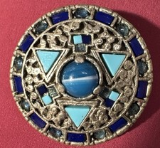 Vintage Miracle Brosch,Schottisch, Keltischer Schild