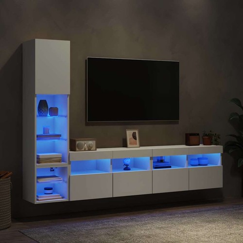 Wohnwand mit led - wohnwand, led-beleuchtung