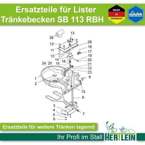 Ersatzteile für lister - ersatzteile,