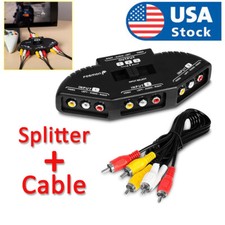 Fosmon 3 Port AV Composite RCA
