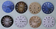8 originale alte GUB Glashütte Zifferblätter DDR Spezichron sehr gut erhalten