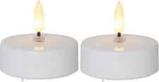 2x LED Teelicht XL Flamme 3D