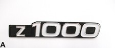 1x Seitendeckel Emblem Schild Cover side cap plate Kawasaki Z 1000 A - NEU