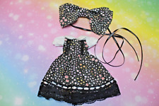 OUTFIT SET KLEID + HAARSCHLEIFE *MILKY WAY* für BLYTHE DOLL PUPPE BJD PULLIP 1/6