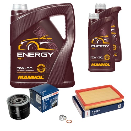 Inspektionspaket mannol - inspektionspaket, 7l