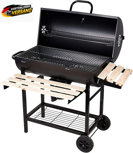 Mobiler holzkohlegrill mit - mobiler,