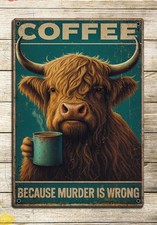 Lustiges Blechschild "Kaffee