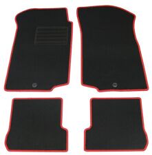 Fußmatten Set für VW Golf 2 19E 1987-1991 II Matten Autoteppiche Roter Rand